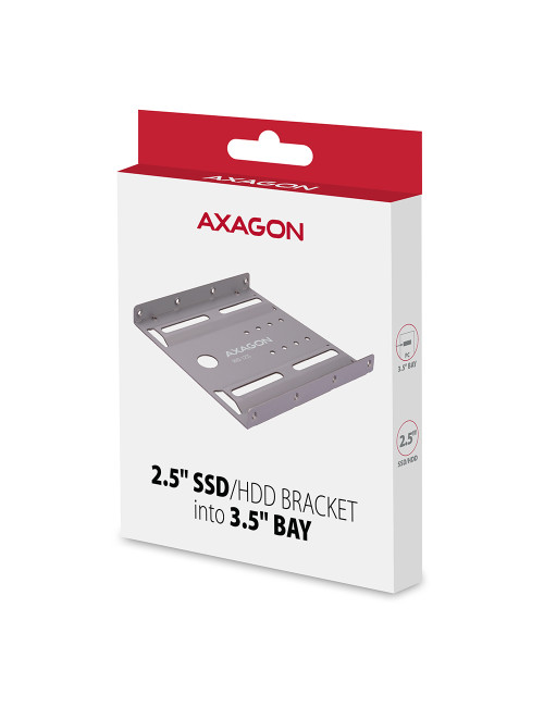 AXAGON Metal frame for mounting one 2.5" disk into one 3.5" position | RHD-125S