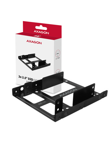 AXAGON Metal frame for mounting two 2.5" disks in a 3.5" position | RHD-225