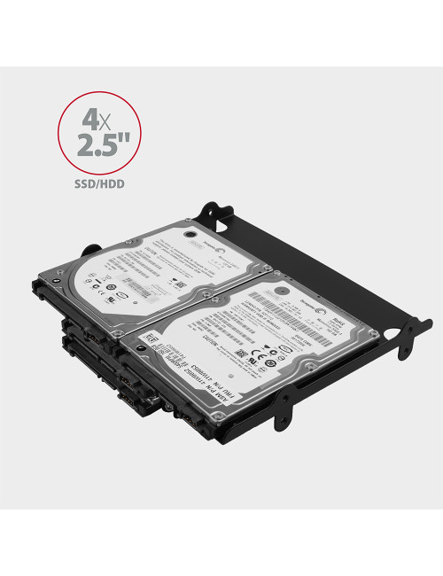 AXAGON Metal frame for mounting four 2.5" disks or two 2.5" disks and one 3.5" disk in a 5.25" position | RHD-435