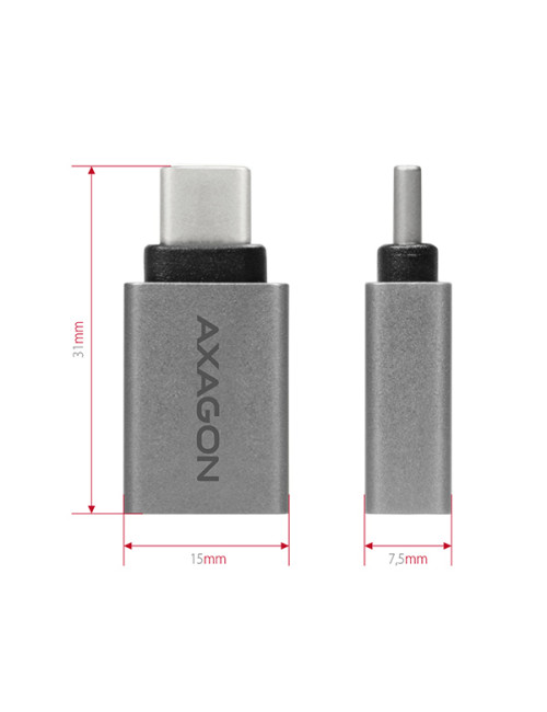 AXAGON Adapter into the USB-C port with USB Type A female output | RUCM-AFA