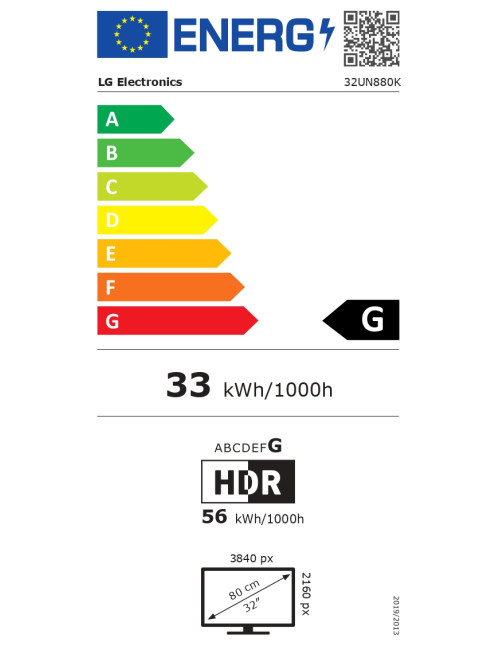 LG 32UN880K-B | 32 " | IPS | 16:9 | 60 Hz | 5 ms | 3840 x 2160 pixels | 350 cd/m | HDMI ports quantity 2