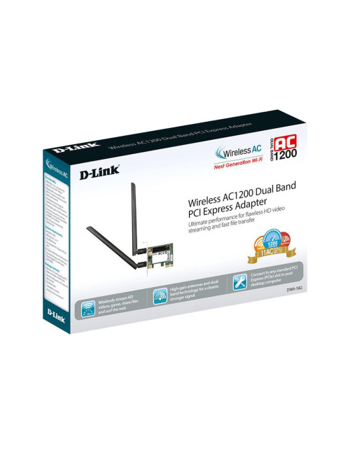 D-Link | DWA-582 Wireless 802.11n Dual Band PCIe Desktop Adapter