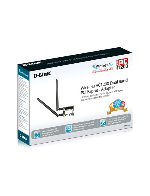 D-Link | DWA-582 Wireless 802.11n Dual Band PCIe Desktop Adapter