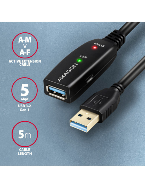 AXAGON Active extension USB 3.2, 5 m | ADR-305