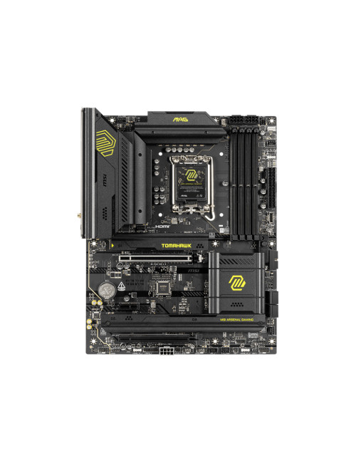 MSI MAG B860 TOMAHAWK WIFI | Processor family Intel | Processor socket LGA1851 | DDR5 | Supported hard disk drive interfaces SAT