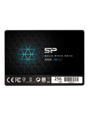 Silicon Power | A55 | 256 GB | SSD form factor 2.5" | Solid-state drive interface SATA | Read speed 550 MB/s | Write speed 450 M