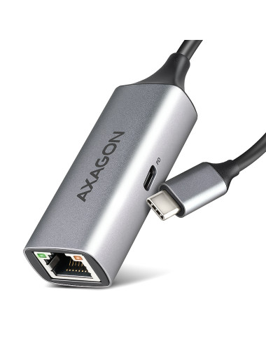 AXAGON | ADE-TXPD USB-C Gigabit Ethernet Adapter with PD 100W