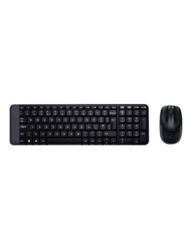 Logitech | Combo Wireless Keyboard and Mouse | MK220 | Keyboard and Mouse | Wireless | Mouse included | US | Black | N/A