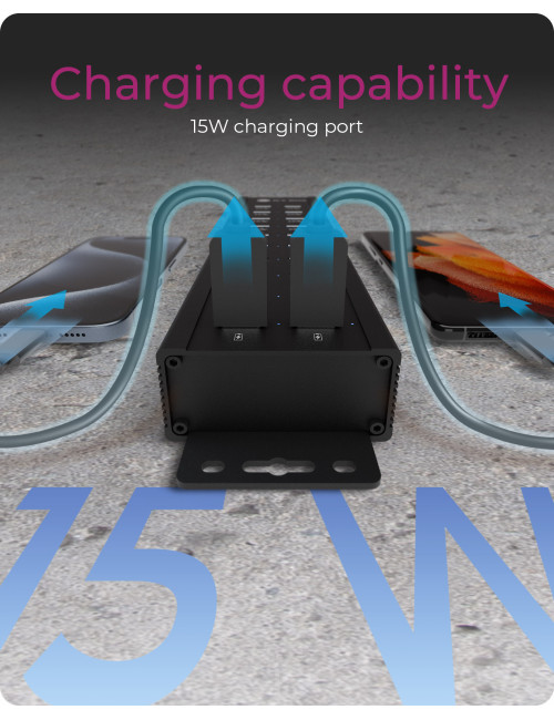 Raidsonic | 20-in-1 USB HUB with power supply, on/off button and mounting brackets | IB-HUB1720-U3