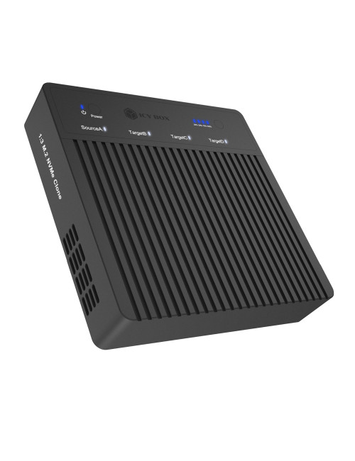 Raidsonic 4-Bays USB4 Duplicator (1:3 clone) for NVMe M.2 SSD | IB-4013MCL-C4