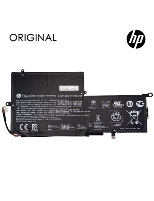 Nešiojamo kompiuterio baterija HP PK03XL, 4913mAh, Original