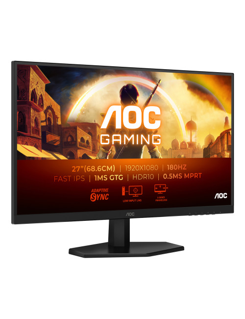 AOC 27G42E | 27 " | IPS | FHD | 16:9 | 180 Hz | 1 ms | 1920 x 1080 pixels | 300 cd/m | HDMI ports quantity 1 | Black