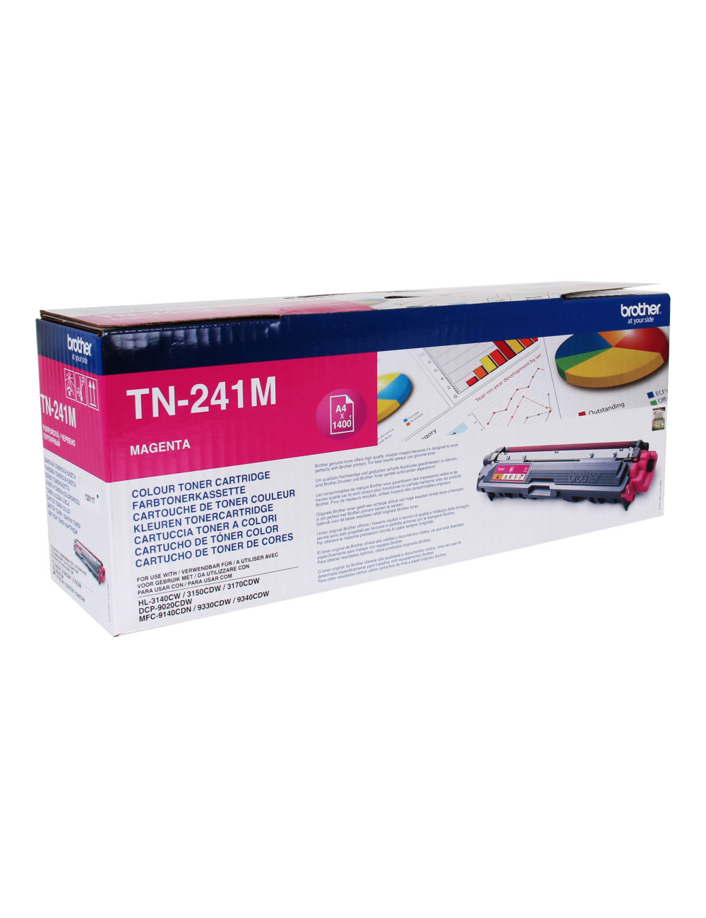 Brother TN-241M | Toner Cartridge | Magenta