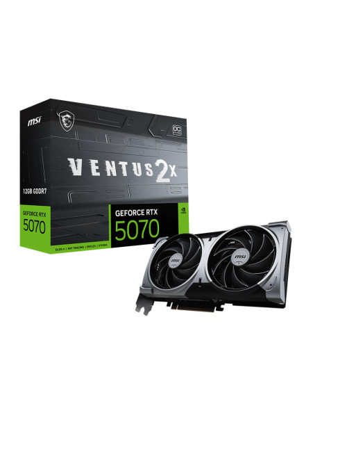 MSI GeForce RTX 5070 12G VENTUS 2X OC | NVIDIA | 12 GB | GeForce RTX 5070 | GDDR7 | HDMI ports quantity 1 | PCI Express Gen 5