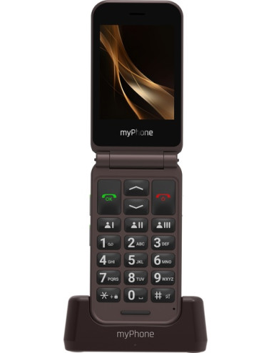myPhone Harmony LTE Praline Collection | Brown | 2.8+1.44 " | IPS | 48 MB | 128 MB | Single SIM | MicroSD | 3G | Bluetooth | 5.1