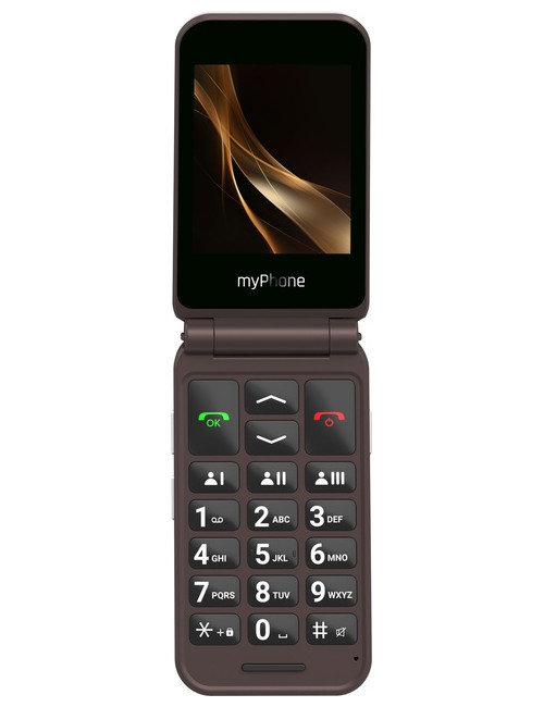 myPhone Harmony LTE Praline Collection | Brown | 2.8+1.44 " | IPS | 48 MB | 128 MB | Single SIM | MicroSD | 3G | Bluetooth | 5.1