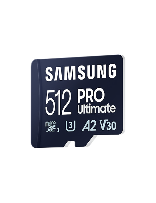 Samsung | MicroSD Card with Card Reader | PRO Ultimate | 512 GB | microSDXC Memory Card | Flash memory class U3, V30, A2