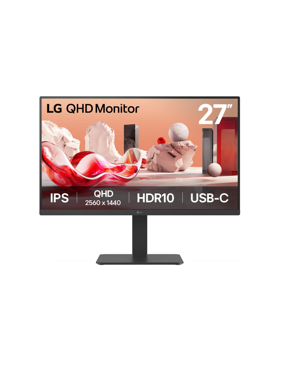 LG 27BA65QB-B | 27 " | IPS | 16:9 | 100 Hz | 5 ms | 2560 x 1440 pixels | 350 cd/m | HDMI ports quantity 1