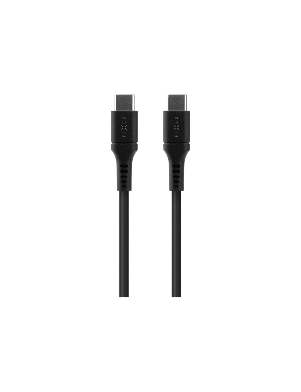 Fixed | Liquid Silicone Cable USB-C/USB-C, 2m, 60W | FIXDLS-CC2-BK