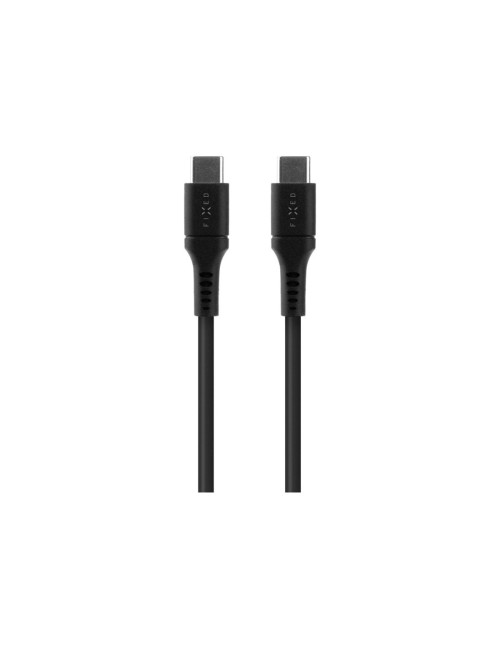 Fixed | Liquid Silicone Cable USB-C/USB-C, 2m, 60W | FIXDLS-CC2-BK