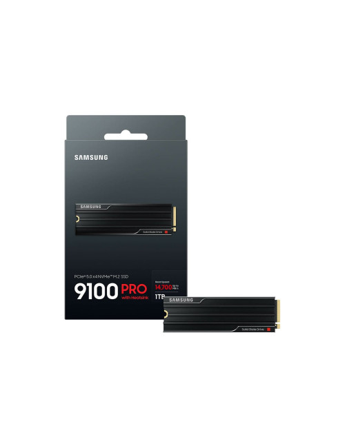 Samsung 9100 PRO With Heatsink | 1000 GB | SSD form factor M.2 2280 | Solid-state drive interface PCIe 5.0 NVMe | Read speed 148