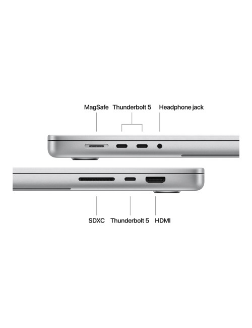 Apple MacBook | Pro | Silver | 16 " | 3456 x 2234 pixels | Apple M4 Pro | 48 GB | Solid-state drive capacity 512 GB | Apple M4 P