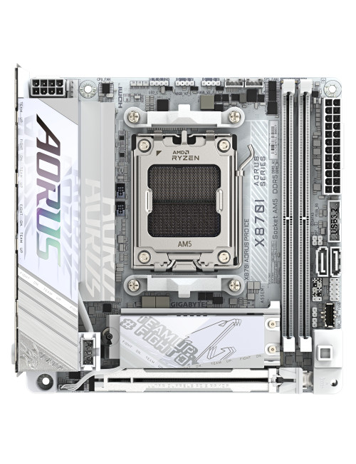 Gigabyte X870I AORUS PRO ICE | Processor family AMD | Processor socket AM5 | DDR5 SDRAM | Supported hard disk drive interfaces M