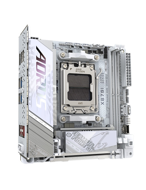 Gigabyte X870I AORUS PRO ICE | Processor family AMD | Processor socket AM5 | DDR5 SDRAM | Supported hard disk drive interfaces M