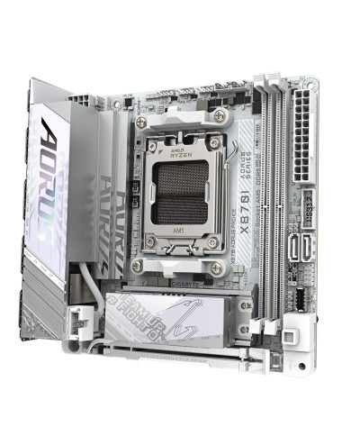 Gigabyte X870I AORUS PRO ICE | Processor family AMD | Processor socket AM5 | DDR5 SDRAM | Supported hard disk drive interfaces M