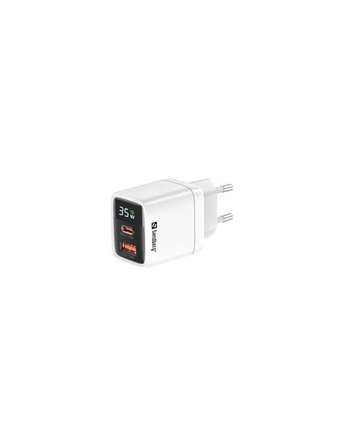 SANDBERG 2in1 Charger 1xUSB-C 1xUSB 35W