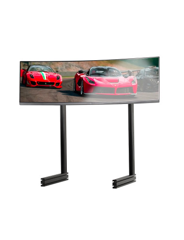 Next Level Racing Floor stand | ELITE Free Standing Single Monitor Stand | Vertical adjustment | 65 " | Black