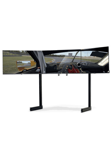 Next Level Racing Floor stand | ELITE Free Standing Triple Monitor Stand | Fully adjustable and customizable | 21-43 " | Black