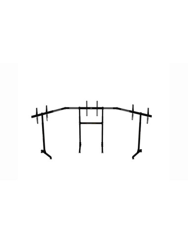 Next Level Racing | Floor stand | Free Standing Triple Monitor stand | 3 x 32- 65 " | Maximum weight (capacity) 70 kg | Black