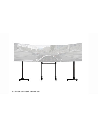 Next Level Racing | Floor stand | Free Standing Triple Monitor stand | 3 x 32- 65 " | Maximum weight (capacity) 70 kg | Black