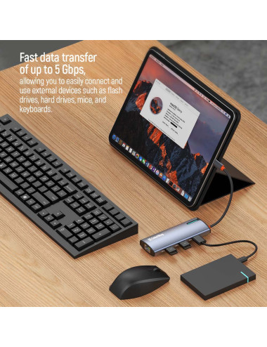 ColorWay 6-in-1 Docking Station | CW-HUB02 | 100 W