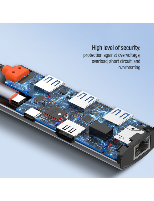 ColorWay 6-in-1 Docking Station | CW-HUB02 | 100 W