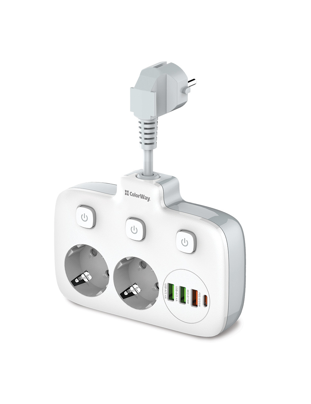 ColorWay Power Socket | CW-CHE24PDW