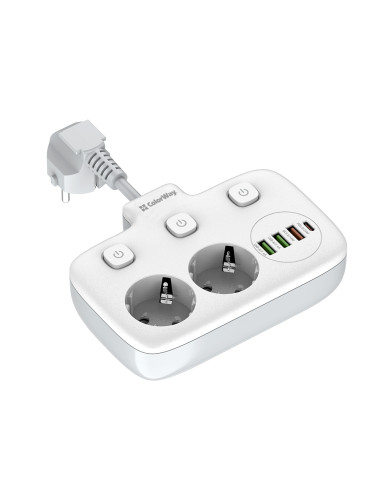 ColorWay Power Socket | CW-CHE24PDW