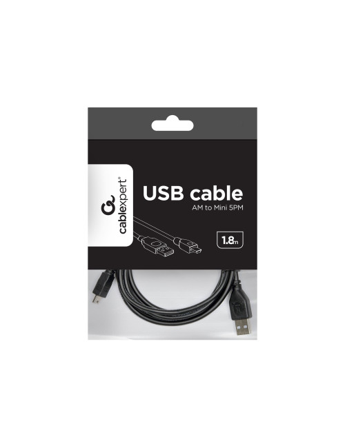 Cablexpert | CCP-USB2-AM5P-6 USB 2.0 A-plug MINI 5PM 6ft cable