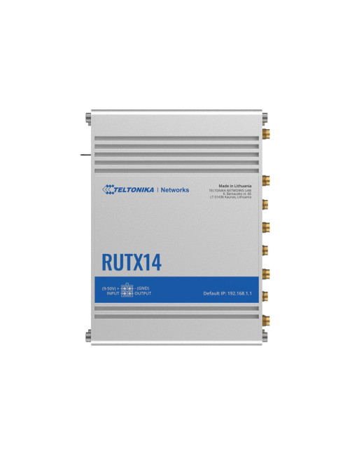 LTE Cat 12 Router | RUTX14 | 802.11ac | 867 Mbit/s | 10/100/1000 Mbps Mbit/s | Ethernet LAN (RJ-45) ports 5 | MU-MiMO Yes | 4G |