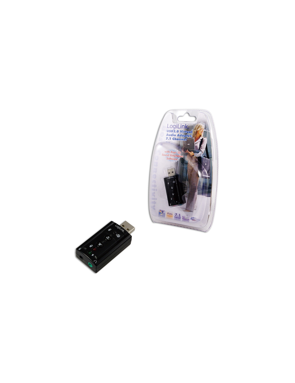 Logilink | USB Audio adapter, 7.1 sound effect