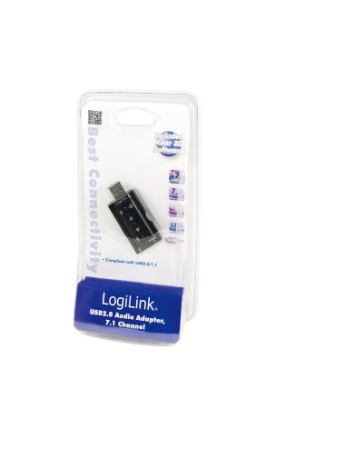 Logilink | USB Audio adapter, 7.1 sound effect