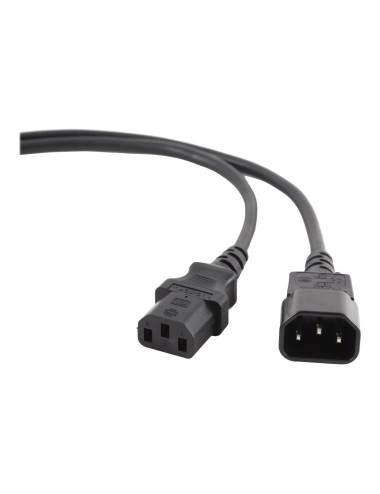 Cablexpert | PC-189-VDE power extension cable 1.8 meter | Black C14 coupler | C14 coupler