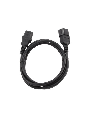 Cablexpert | PC-189-VDE power extension cable 1.8 meter | Black C14 coupler | C14 coupler
