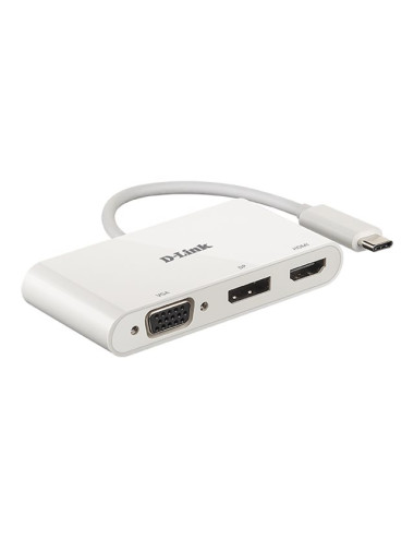 D-Link | 3-in-1 USB-C to HDMI/VGA/DisplayPort Adapter | DUB-V310 | USB hub | USB Type-C