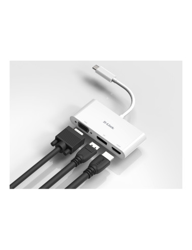 D-Link | 3-in-1 USB-C to HDMI/VGA/DisplayPort Adapter | DUB-V310 | USB hub | USB Type-C