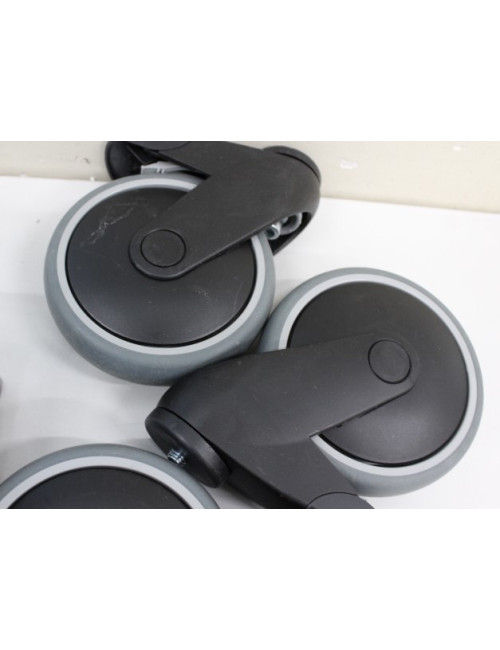 SALE OUT. | EDBAK | TR18 | Trolleys & Stands | 60-98 " | Maximum weight (capacity) 80 kg | DAMAGED PACKAGING, SCARTCHED | Black