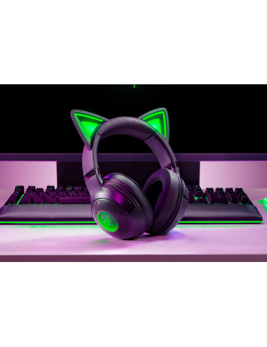 Razer Headset | Kraken Kitty V2 BT | Bluetooth | Over-ear | Microphone | Noise canceling | Wireless | Black