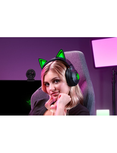 Razer Headset | Kraken Kitty V2 BT | Bluetooth | Over-ear | Microphone | Noise canceling | Wireless | Black