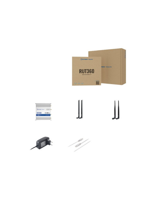 Teltonika Industrial Cellular Router RUT360 LTE CAT6 1 x LAN ports, 10/100 Mbps, compliance with IEEE 802.3, IEEE 802.3u standar